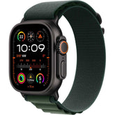 Apple Watch Ultra 2 GPS + Cellular 49mm – Black Titanium Case & Dark Green Alpine Loop UAE