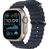 Apple Watch Ultra 2 GPS + Cellular 49mm – Natural Titanium Case & Navy Ocean Band UAE