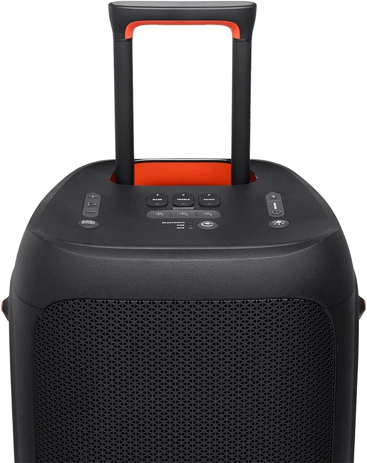 JBL Partybox 310 Portable Bluetooth Party Speaker with 240W Monstrous JBL Pro Sound | Telescopic Handle & Wheels with Guitar & Mic Support