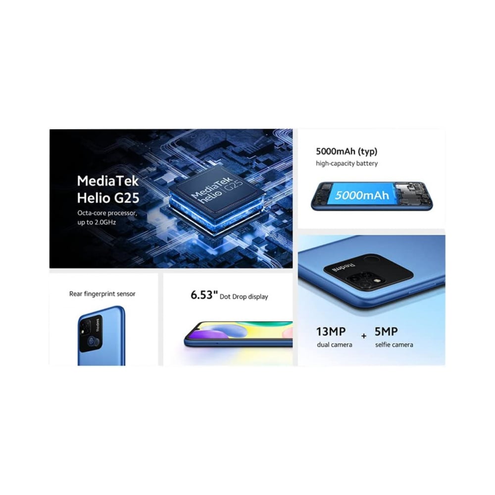 Xiaomi Redmi 10A 128GB 4GB Sky Blue 4G Smartphone