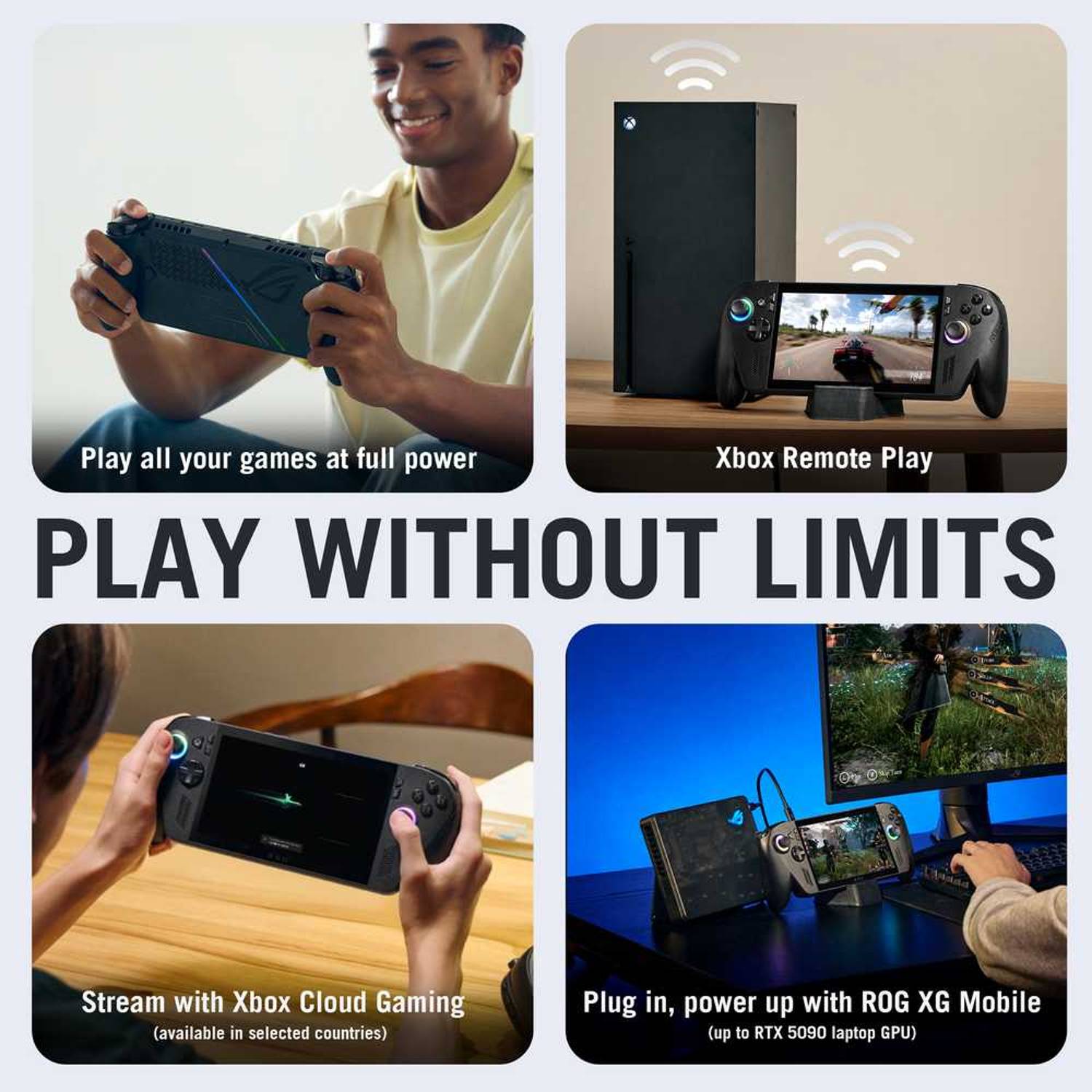 Asus ROG Ally X Gaming Handheld (Black) – AMD Ryzen AI Z2 Extreme, 24GB RAM, 1TB SSD, 7" FHD 120Hz – Windows 11 (RC73XA-NH011W)