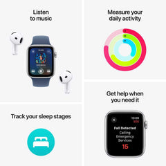 Apple Watch SE (2024) GPS 40mm – Silver Aluminum Case & Denim Sport Band UAE