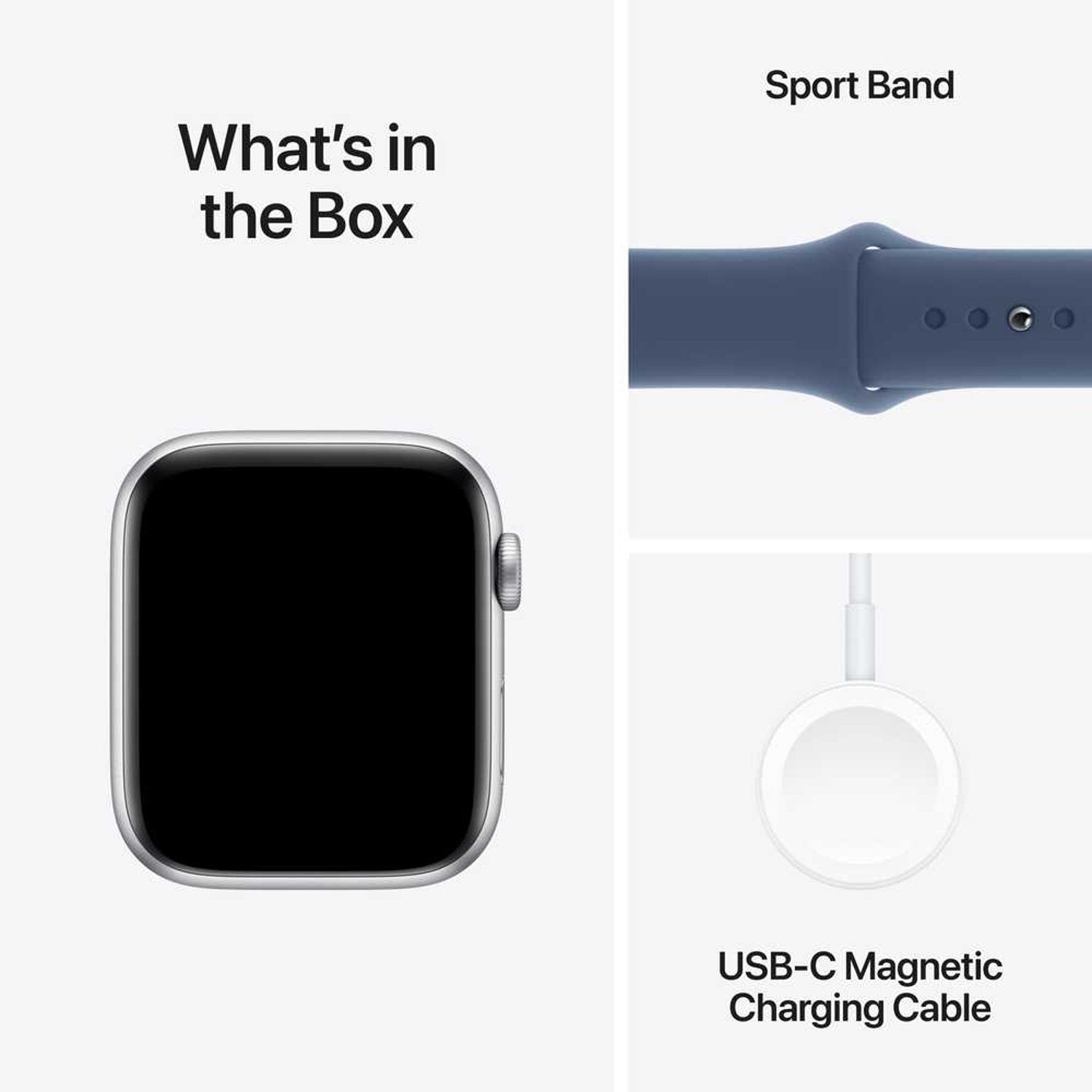 Apple Watch SE (2024) GPS 40mm – Silver Aluminum Case & Denim Sport Band UAE