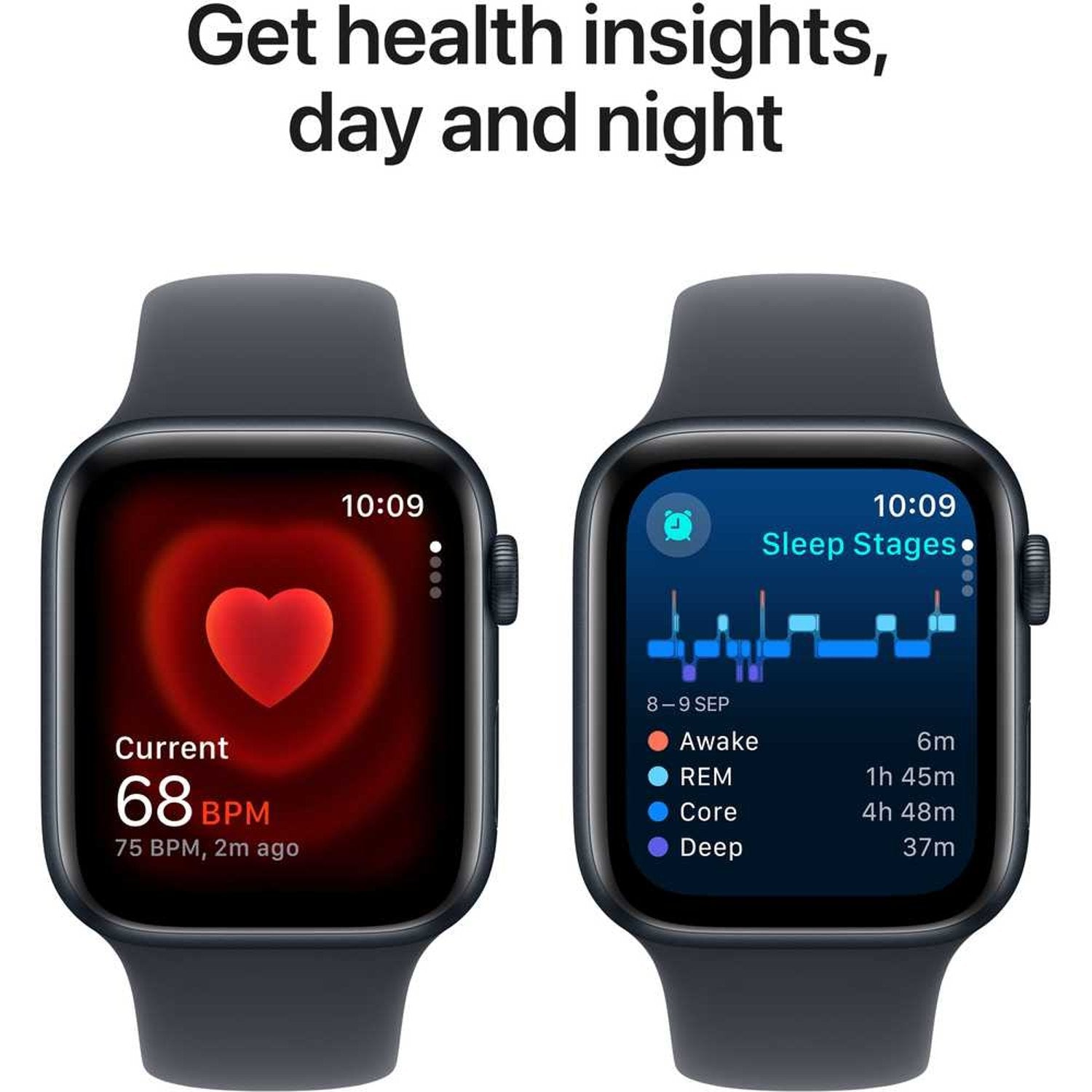 Apple Watch SE (2024) GPS 44mm – Midnight Aluminum Case & Sport Band UAE