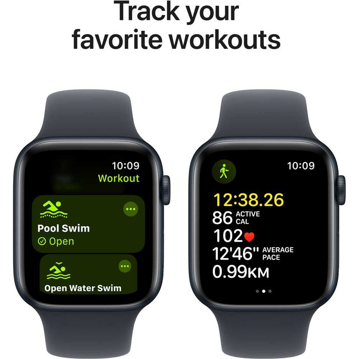 Apple Watch SE (2024) GPS 44mm – Midnight Aluminum Case & Sport Band UAE