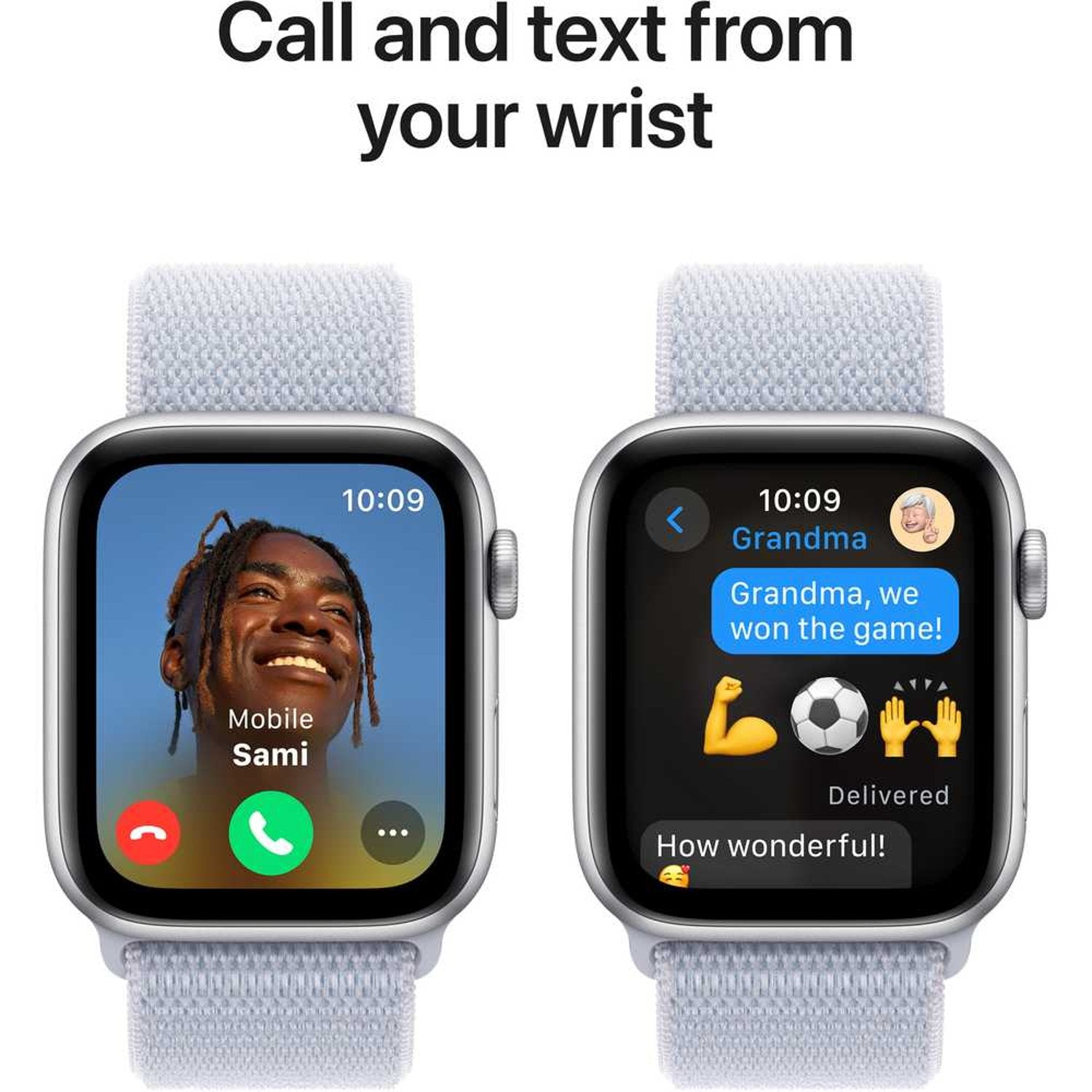 Apple Watch SE (2024) GPS 44mm – Midnight Aluminum Case & Ink Sport Loop UAE