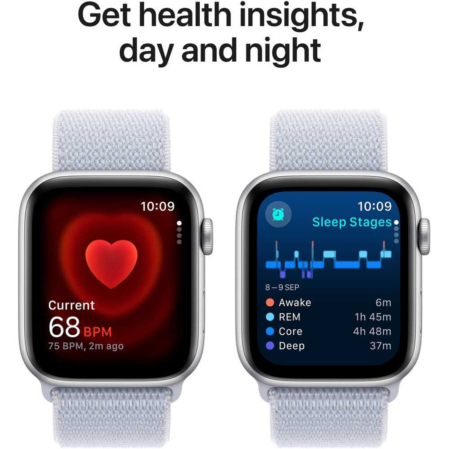 Apple Watch SE (2024) GPS 44mm – Midnight Aluminum Case & Ink Sport Loop UAE