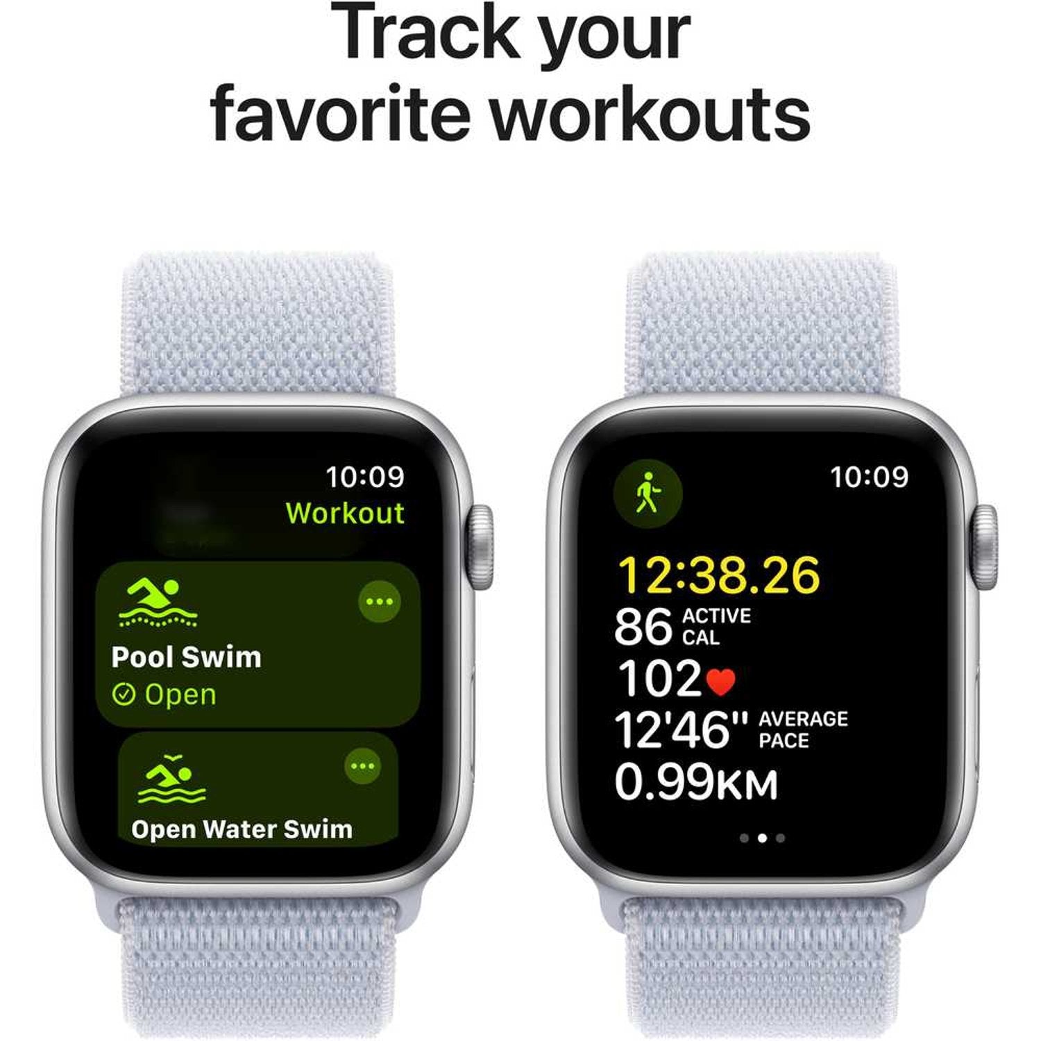 Apple Watch SE (2024) GPS 44mm – Midnight Aluminum Case & Ink Sport Loop UAE