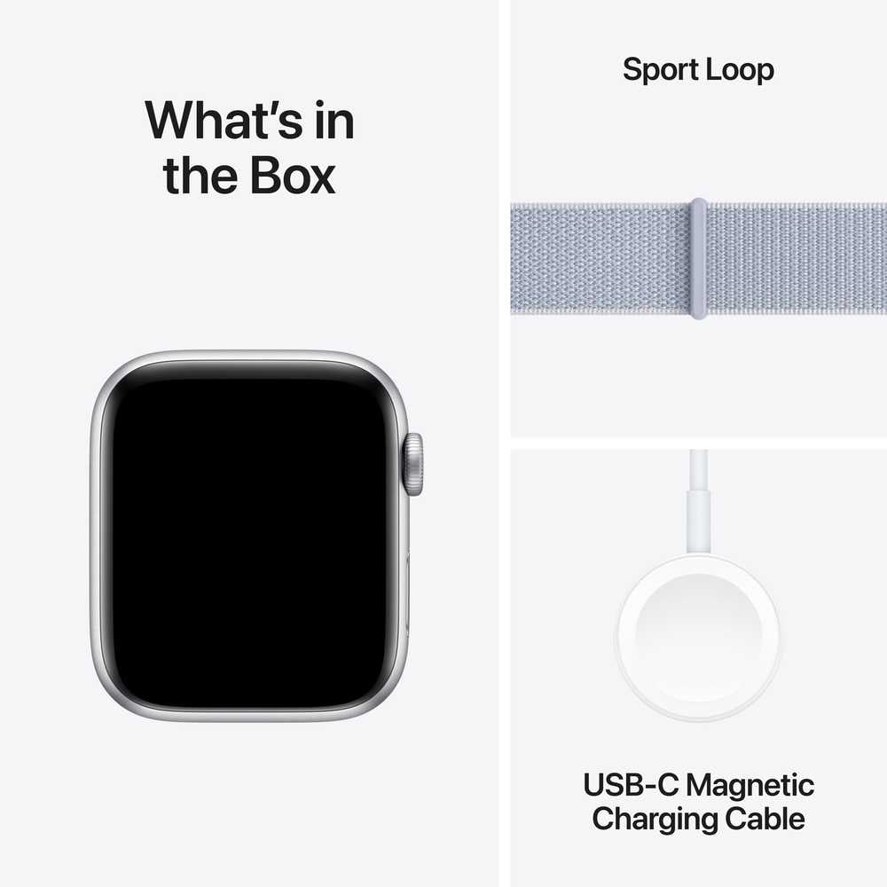 Apple Watch SE (2024) GPS 44mm – Midnight Aluminum Case & Ink Sport Loop UAE
