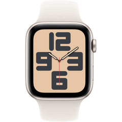 Apple Watch SE (2024) GPS 44mm – Starlight Aluminum Case & Sport Band UAE