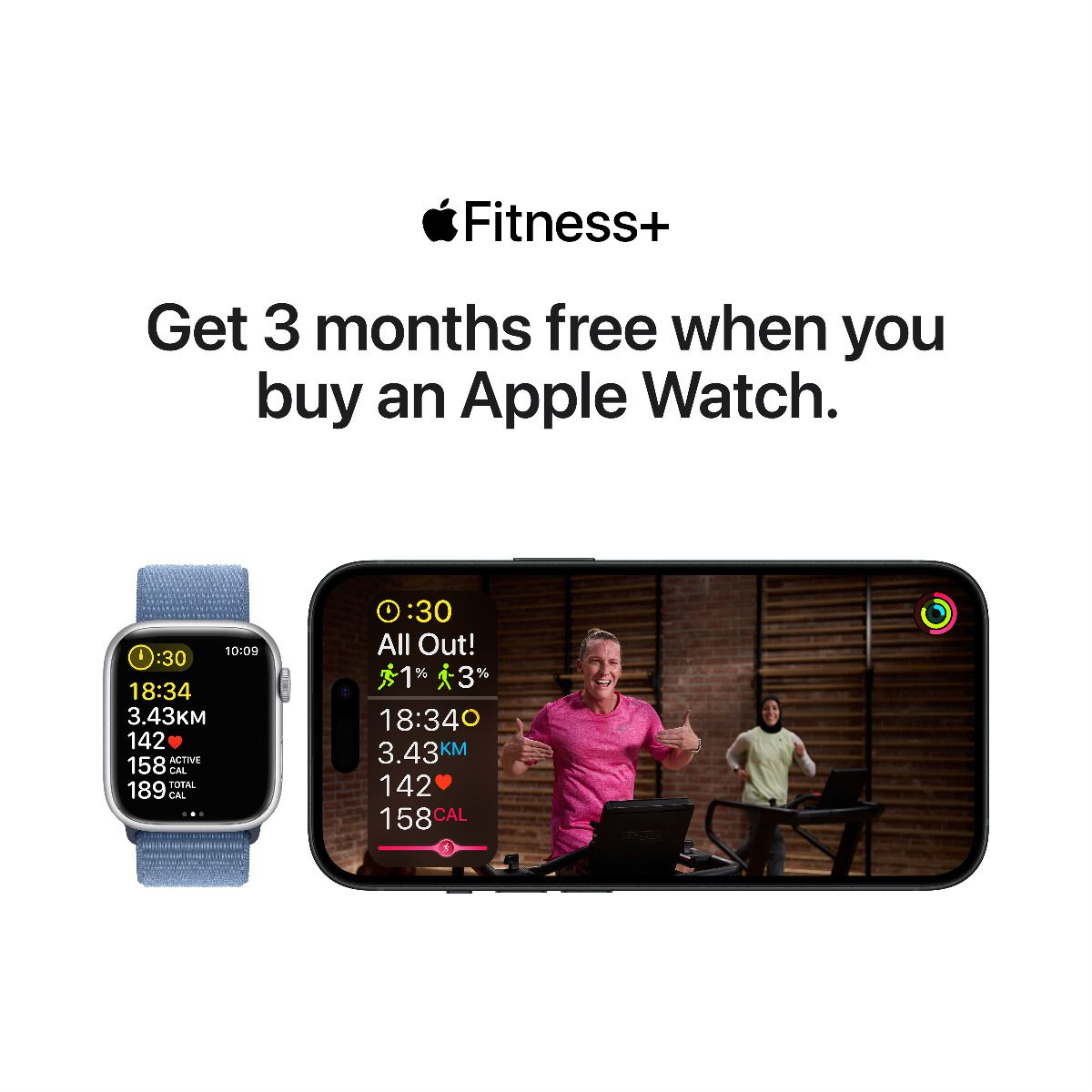 Apple Watch SE GPS 44mm Silver Aluminum Case with Storm Blue Sport Band - M/L