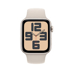 Apple Watch SE GPS 40mm Starlight Aluminum Case with Starlight Sport Band - M/L