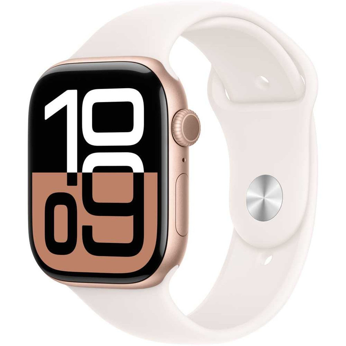Apple Watch Series 10 GPS 46mm – Rose Gold Aluminum Case & Light Blush Sport Band UAE