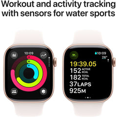 Apple Watch Series 10 GPS 46mm – Rose Gold Aluminum Case & Light Blush Sport Band UAE