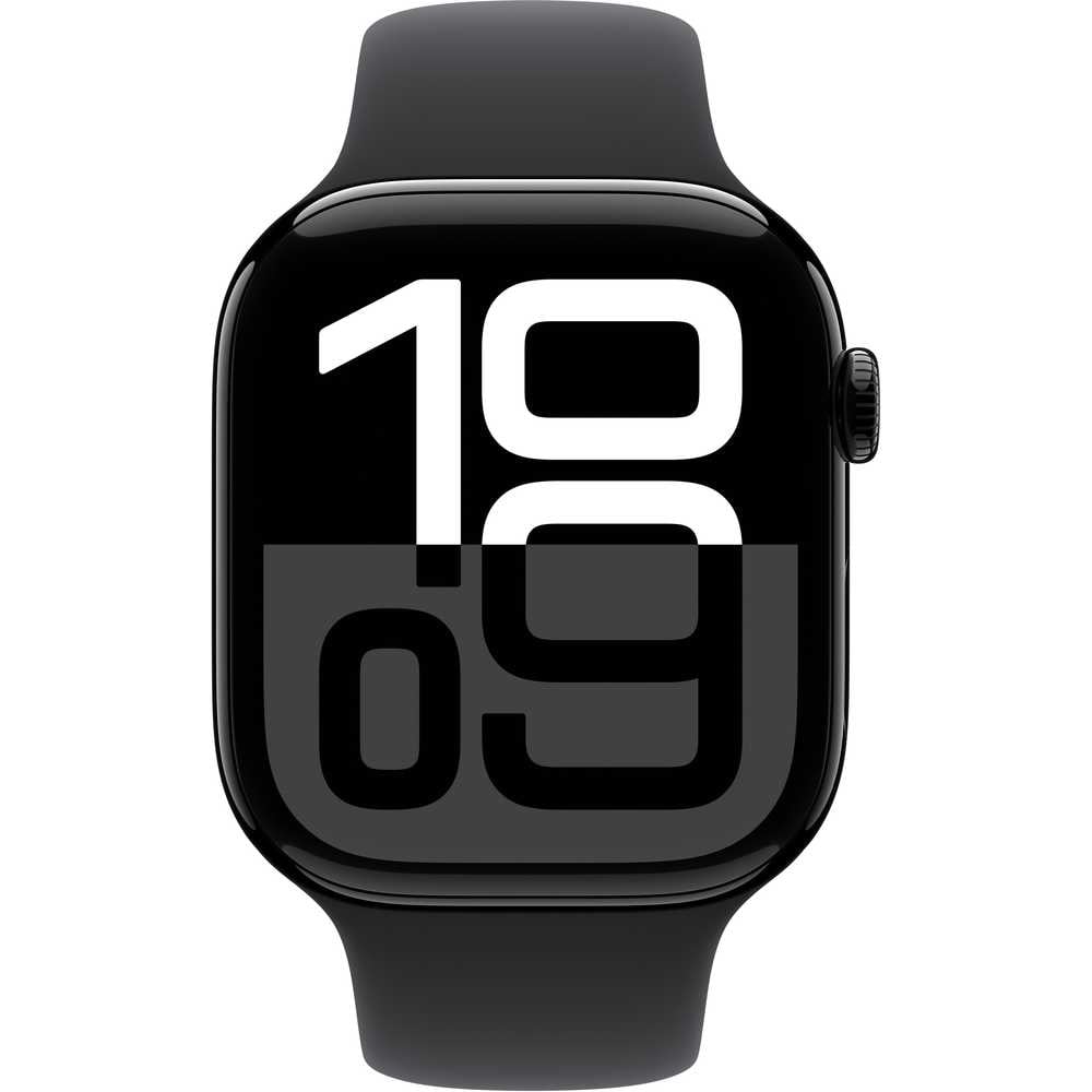 Apple Watch Series 10 GPS + Cellular 46mm – Jet Black Aluminum Case & Black Sport Band UAE